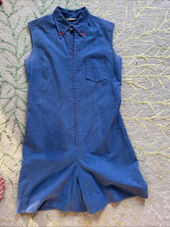 Counrty Miss Pants - Country Miss zipper cotton vintage romper L